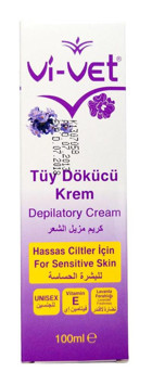 Vi-vet Hassas Ciltler İçin Koltuk Altı Bacak Genital Bölge Unisex Tüy Dökücü Krem 4x100 ml