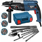 Mager Hammerdrill 3000 W 3950 darbe/dk 3 kg Elektrikli Kırıcı Delici Matkap + 5 Adet Yedek Uç + Yedek Mandren