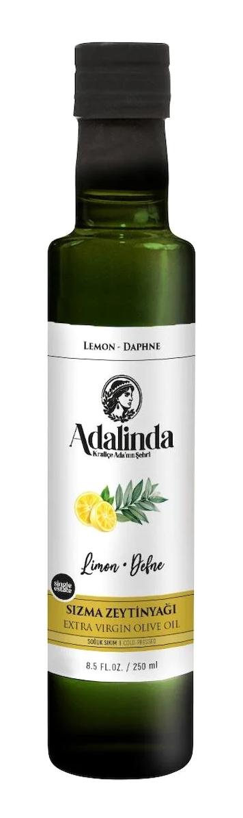 Adalinda Limon ve Defneli Soğuk Sıkım Cam Sızma Zeytinyağı 250 ml