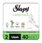 Sleepy Natural Ultra Hassas Organik İnce Antialerjik 40'lı Hijyenik Ped 1 Adet