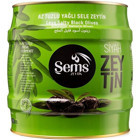 Şems Az Tuzlu Sele Siyah Zeytin Teneke 2 kg