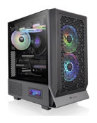 Thermaltake CA-1Y2-00M1WN-00 RGB Mesh 3 Fanlı Siyah Dikey Kullanım Oyuncu Oyuncu Bilgisayar Kasası