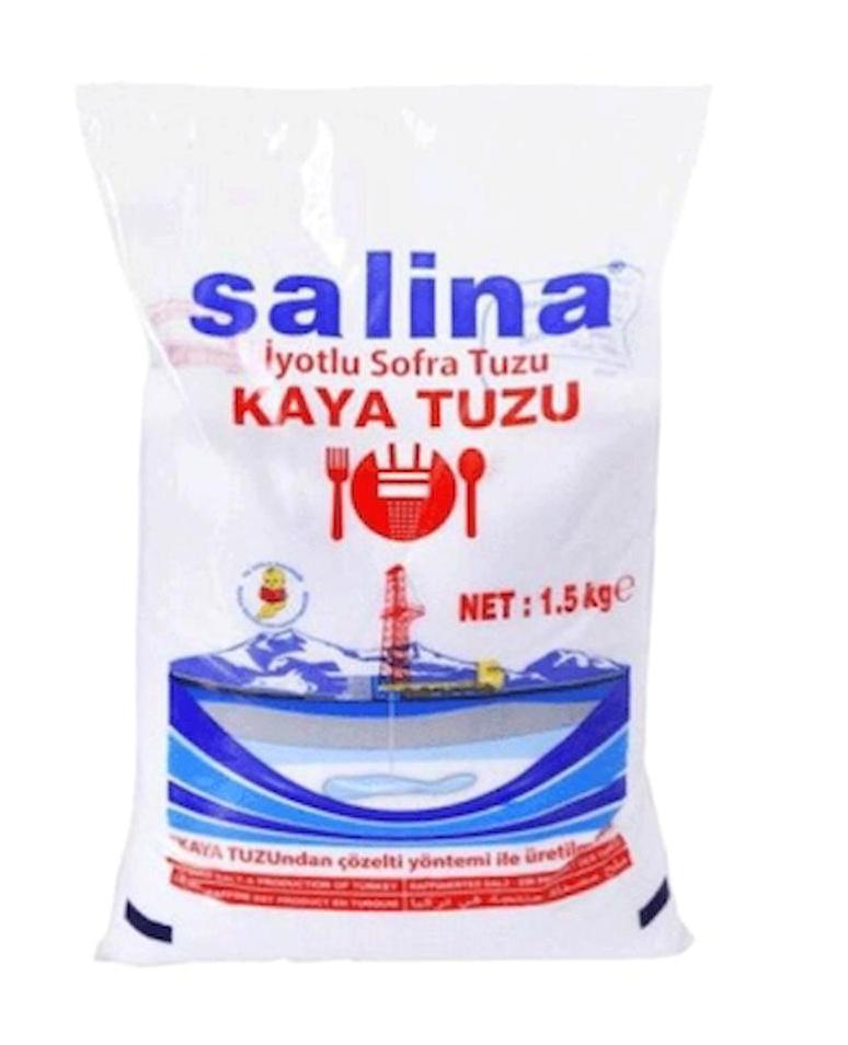 Salina İyotlu Kaya Sofra Tuzu Paket 12x1.5 kg