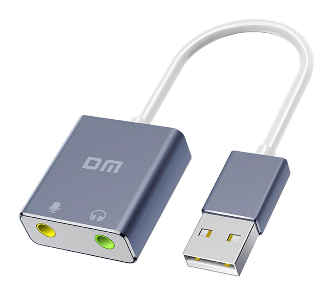 Dm AD076 USB 3.5 mm Tek Girişli 7.1 Harici Ses Kartı