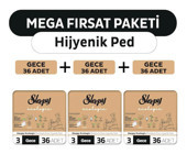 Sleepy Ecologic Premium Plus Organik 36'lı Hijyenik Ped 3 Adet