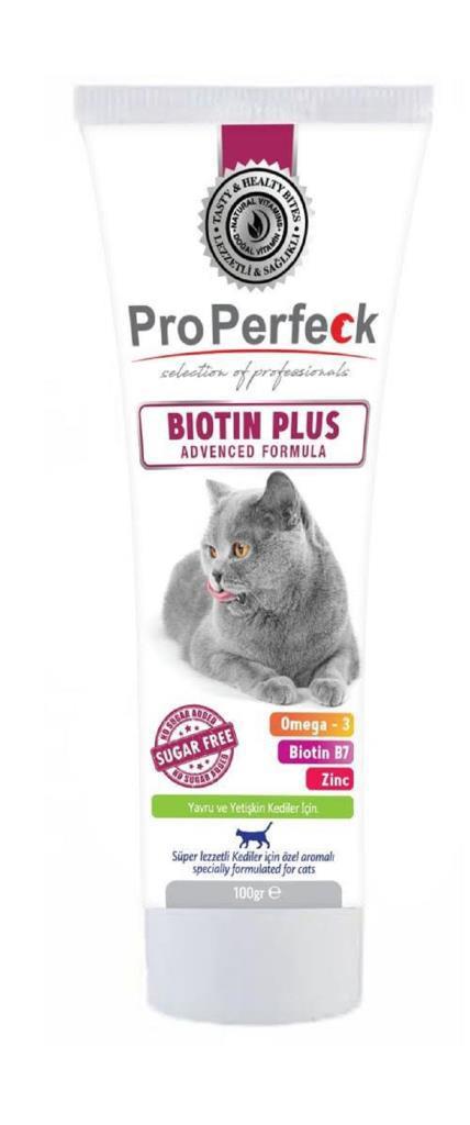 Pro Perfeck B Vitamini E Vitamini Tüy Dökme Yetişkin Kedi Vitamini Macun 100 gr