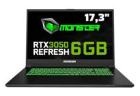 Monster Abra A7 V15.1.1 Harici GeForce RTX 3050 Intel Core i7 12700H 16 GB DDR4 1 TB SSD 17.3 inç Windows 11 Gaming Laptop