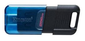 Kingston DT80M Mini USB 3.2 Gen 1 Type-C 256 GB Flash Bellek Mavi