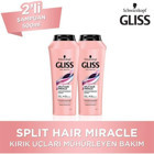 Gliss Split Hair Miracle Onarıcı Tüm Saçlar İçin Sade Standart Unisex Şampuanı 2x500 ml