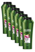 Gliss Bio-Tech Arındırıcı Tüm Saçlar İçin Sade Standart Unisex Şampuanı 6x500 ml