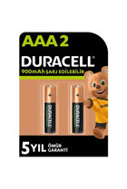 Duracell 1.2 V 900 mAh Ni-Mh AAA / İnce Kalem Şarjlı Pil 2'li