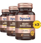 Dynavit Biotin Yetişkin Vitamin 3x100 Adet Tablet