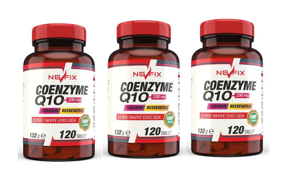 Nevfix Coenzyme Q-10 Yetişkin Vitamin 3x120 Tablet Tablet