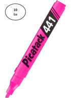 Picatak 441 10'lu Neon Pembe Fosforlu Kalem