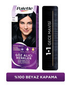 Palette Göz Alıcı 1.1 Gece Mavisi Amonyaksız Krem Saç Boyası 60 ml