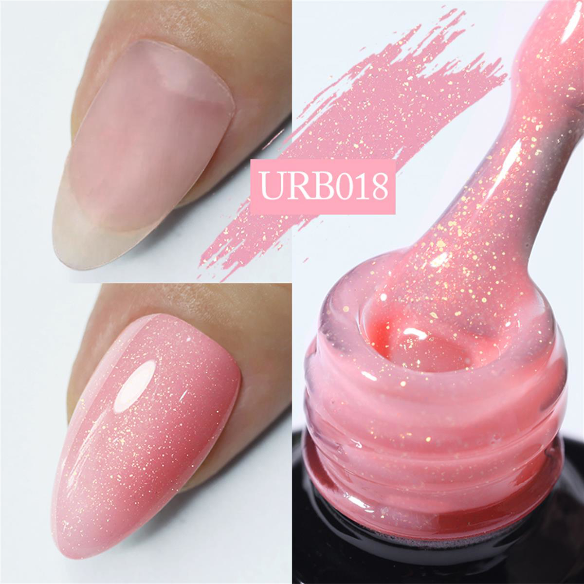 UrSugar Urb018 Pembe Şeffaf Oje