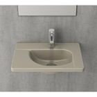 Bocchi Taormina Arch 1015-011-0126 Klasik Tekli 45 cm Seramik Tezgah Üstü Dikdörtgen Lavabo Mat Kaşmir