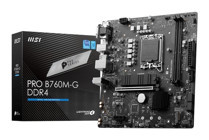 MSI Pro B760M-G LGA 1700 Soket DDR4 Bellek 4800 MHz PCIe 4.0 HDMI Overclock ATX Intel Uyumlu Anakart