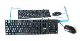 Technopc k7600q Siyah Kablolu Klavye Mouse Seti