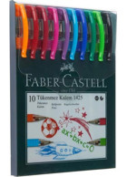 Faber-Castell 1425 Plastik 10 Renkli 0.7 mm 10'lu Tükenmez Kalem