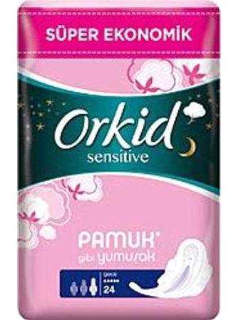 Orkid Sensitive Organik Orta 28'li Hijyenik Ped