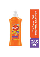 Elidor 7/24 Kerain Çay Ağacı Yaği Hacim Veren Keratinli Boyalı Dalgalı Kıvırcık Saçlar için Durulanmayan Kadın Saç Kremi 265 ml