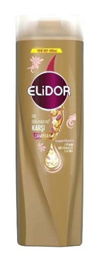 Elidor Superblend Saç Dökülmesine Karşı Düz Saçlar İçin Kremsiz Şampuan Unisex Şampuanı 2x400 ml