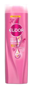 Elidor Güçlü ve Parlak Onarıcı Düz Saçlar İçin Kremsiz Şampuan Unisex Şampuanı 2x400 ml