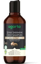 Agarta Saç Dökülmesine Karşı Arındırıcı Düz Saçlar İçin Tuzsuz Sülfatsız Keratin Sarımsak Özlü Parabensiz Kremsiz Şampuan Unisex Şampuanı 400 ml