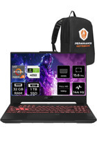 Asus TUF Gaming LP158 Harici GeForce RTX 4050 AMD Ryzen 5 7535HS 32 GB DDR4 1 TB SSD 15.6 inç FHD Freedos Gaming Laptop PER4 ÇANTA