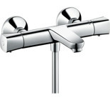 Hansgrohe 13123000 Pirinç Çiftli Çevirmeli Dereceli Yarı Ankastre Kare Banyo Bataryası Krom