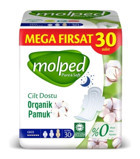 Molped Pure&Soft Mega Organik Antialerjik Ultra İnce 30'lu Hijyenik Ped 2 Adet