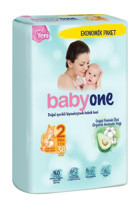 Babyone Mini Ekonomik Paket 2 Numara Organik Bantlı Bebek Bezi 38'li