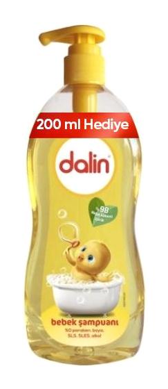 Dalin Göz Yakmayan Yenidoğan Hassas Ciltler İçin Bebek Şampuanı 900 ml