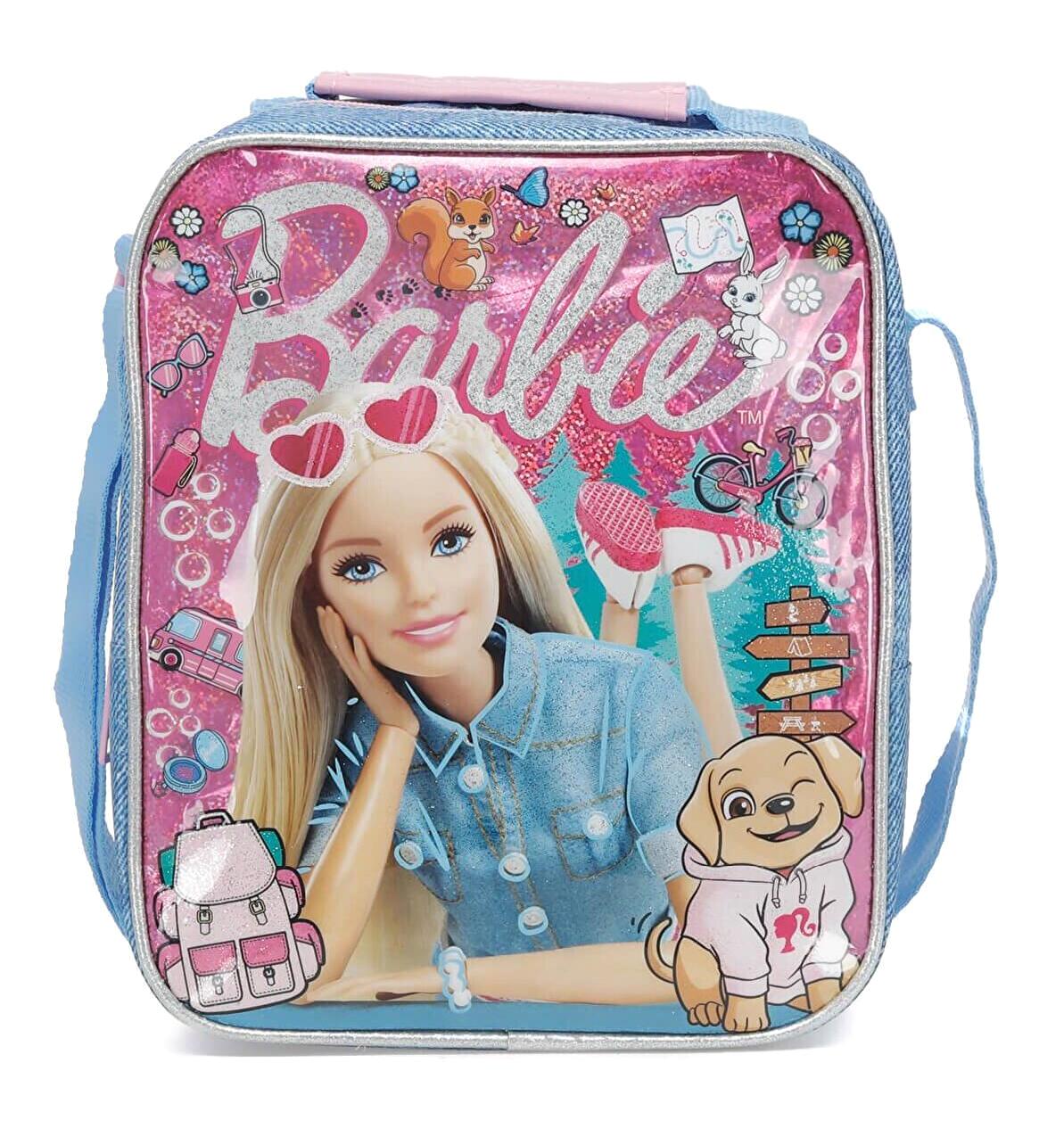 Barbie Shine Pink Barbie Termoslu Barbie Mavi - Pembe Beslenme Çantası