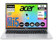 Acer Aspire 3 A315-58 Dahili Intel Iris Xe Graphics Intel Core i5 1135G7 32 GB Ram 1 TB SSD 15.6 inç Full HD FreeDos Laptop + Snertech Çanta