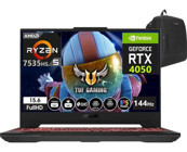 Asus TUF Gaming A15 FA507NU-LP140LP14043 Harici GeForce RTX 4050 AMD Ryzen 5 7535HS 64 GB DDR5 Ram 2 TB SSD 15.6 inç Full HD Windows 11 Pro Oyuncu Laptop + WeblegelsinÇanta