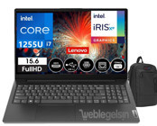 Lenovo V15 Gen 3 IAP 882TT00C6TX16 Dahili Intel Iris Xe Graphics Eligible Intel Core i7 1255U 40 GB Ram 2 TB SSD 15.6 inç Full HD FreeDos Laptop + Çanta