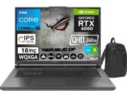 Asus ROG Strix G18 G814JZ-N6023 Harici GeForce RTX 4080 Intel Core i9 13980HX 64 GB DDR5 Ram 2 TB SSD 18 inç QHD Windows 11 Home Oyuncu Laptop + WeblegelsinÇanta