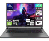 Asus ROG Strix G18 G814JIR-N6002 BT5 Harici GeForce RTX 4070 Intel Core i9 14900HX 8 GB Ram 512 GB SSD 18 inç Full HD FreeDos Oyuncu Laptop