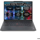 Lenovo Thinkpad E14 Gen 5 21JLS20KTX020 Dahili AMD Radeon RX Vega 7 AMD Ryzen 5 7530U 24 GB Ram 512 GB SSD 14 inç Full HD FreeDos Laptop