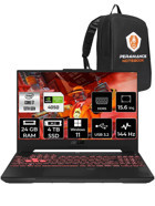 Asus TUF Gaming F15 LP260 Harici GeForce RTX 4050 Intel Core i7 13620H 24 GB Ram 4 TB SSD 15.6 inç Full HD Windows 11 Pro Oyuncu Laptop + PER4 Çanta