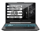 Asus TUF Gaming FX506HC-HN011 Harici GeForce RTX 3050 Intel Core i5 11400H 8 GB Ram 512 GB SSD 15.6 inç Full HD FreeDos Oyuncu Laptop