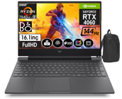 HP Victus S0014NT 77Z4M5EA21 Harici GeForce RTX 4060 AMD Ryzen 7 7840HS 16 GB DDR5 Ram 2 TB SSD 16.1 inç Full HD Windows 11 Pro Oyuncu Laptop + Zetta Çanta