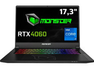 Monster TULPAR T7 V26.1.4 Harici GeForce RTX 4060 Intel Core i7 13700H 16 GB Ram 1 TB SSD 17.3 inç Full HD FreeDos Oyuncu Laptop