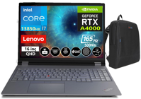 Lenovo MWS P16 V2 TP21FA000UTX27 Harici GeForce RTX A4000 Intel Core i7 13850HX 128 GB Ram 2 TB SSD 16 inç QHD Windows 11 Pro Oyuncu Laptop + Zetta Çanta