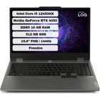 Lenovo LOQ 15IAX9 83GS007WTR Harici GeForce RTX 4050 Intel Core i5 12450HX 16 GB Ram 512 GB SSD 15.6 inç Full HD FreeDos Oyuncu Laptop