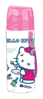 Wiggle Hello Kitty Pipetli Pembe Okul Çocuk Matara 500 ml