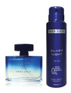 Free Love Silver Night İkili Erkek Parfüm Deodorant Seti EDP