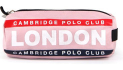 Cambridge Polo Club Streetwear Pembe Düz Bez Tek Gözlü Dikdörtgen Cüzdan Kalemlik